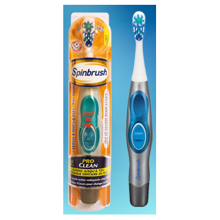 Spinbrush brosse à dents à piles Souple