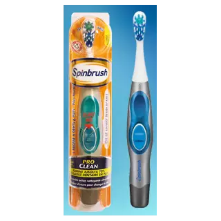 Spinbrush brosse à dents à piles Souple
