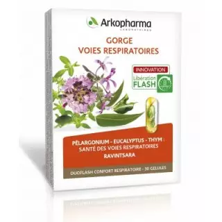 Arkopharma Gorge et voies respiratoires 30 gélules
