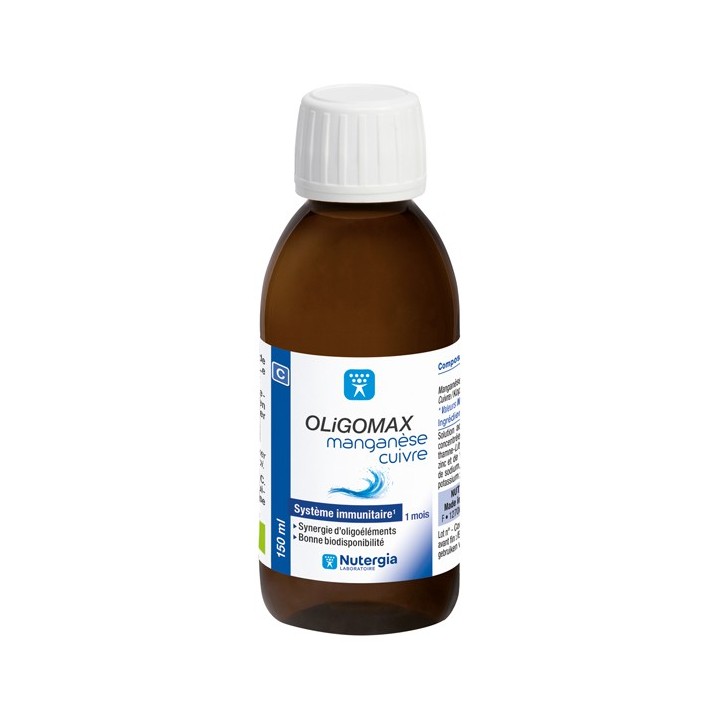 Nutergia Oligomax Manganèse Cuivre - 150ml