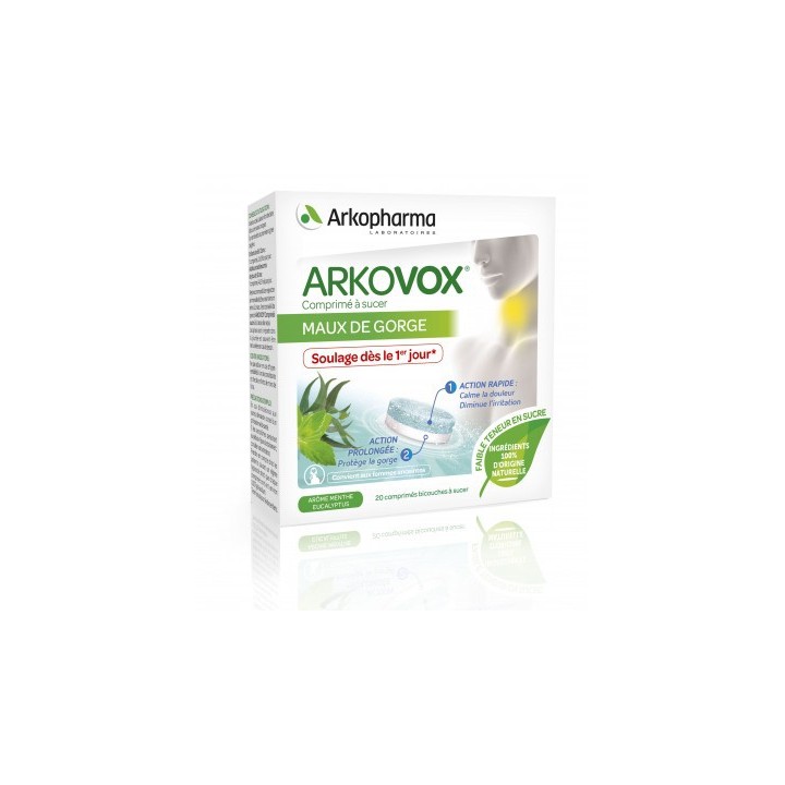 Arkopharma Arkovox 20 comprimés bicouches à sucer