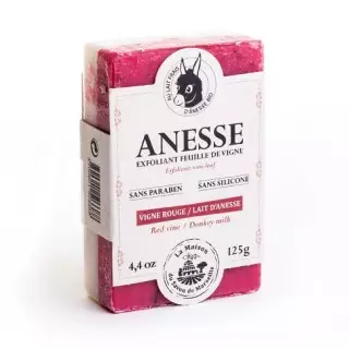 Savon au Lait D'Anesse Vigne Rouge 125G