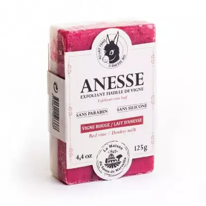 Savon au Lait D'Anesse Vigne Rouge 125G