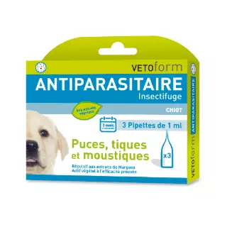 Vetoform Antiparasitaire 3 pipettes de 1 ml