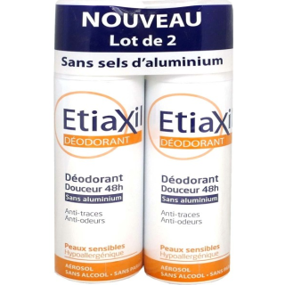 Etiaxil Déodorant douceur 48h lot de 2, 150 ml