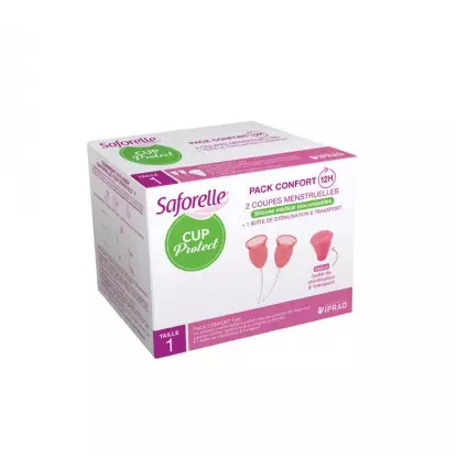 Saforelle Cup Protect taille 1 - 2 coupes menstruelles