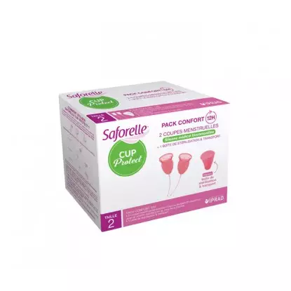 Saforelle Cup Protect taille 2 - 2 coupes menstruelles