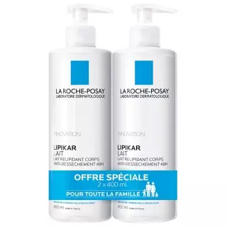 La Roche Posay Lipikar Lait 400ml Duo