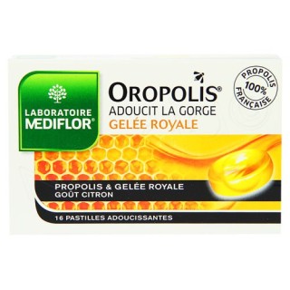 Oropolis gelée royale adoucit la gorge 16 pastilles