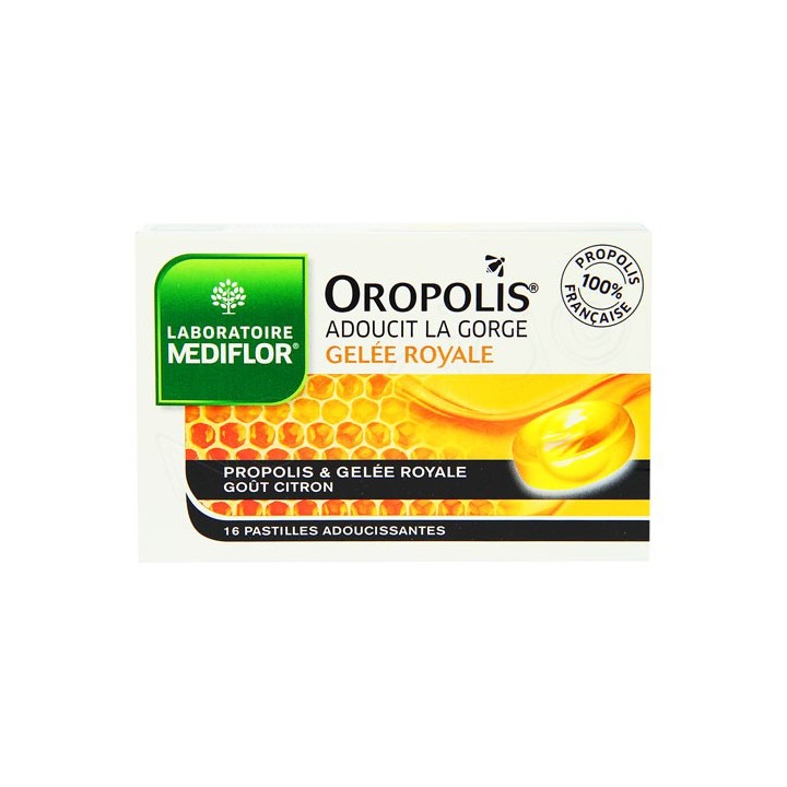 Oropolis gelée royale adoucit la gorge 16 pastilles
