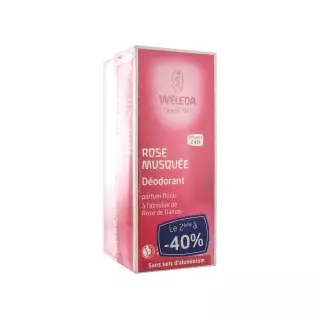 Weleda Déodorant à la rose 100ml DUO