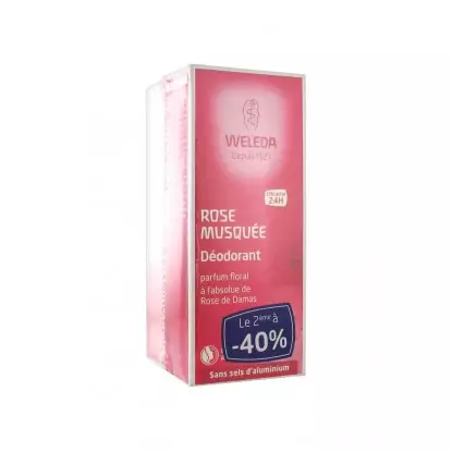 Weleda Lot de 2 Déodorants à la Rose 100ml