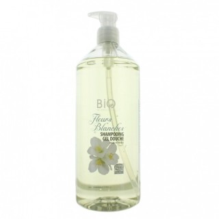 Gravier shampooing douche fleurs blanches 1L