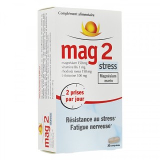 Mag 2 stress magnésium marin 30 comprimés