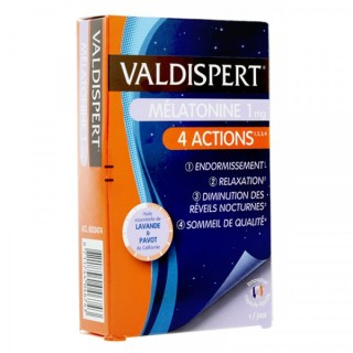Valdispert mélatonine 1 mg 4 actions 30 capsules