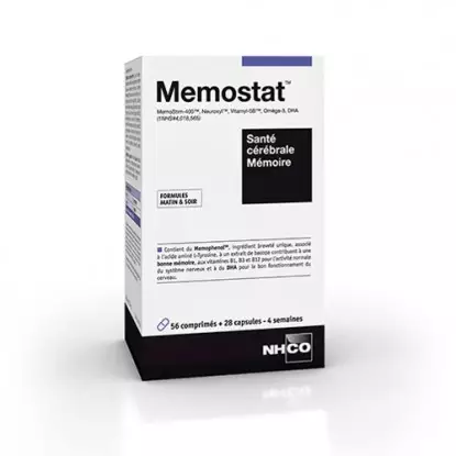 NHCO Memostat santé cérébrale - 56 gélules + 28 capsules