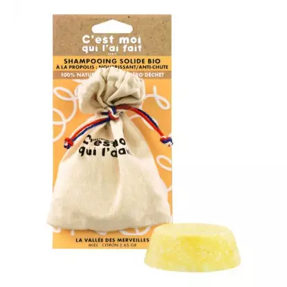 Dietworld Shampooing solide Bio à la Propolis - 65g