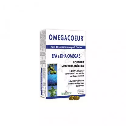 Holistica Omegacoeur EPA & DHA OMEGA 3 - 60 capsules