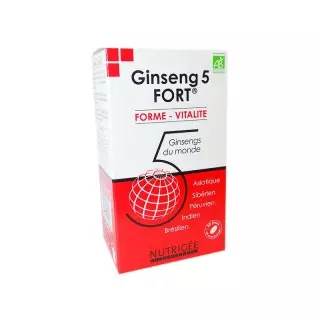 Nutrigée Ginseng 5 fort - 60 comprimés Nutrigée Ginseng 5 fort - 60 comprimés