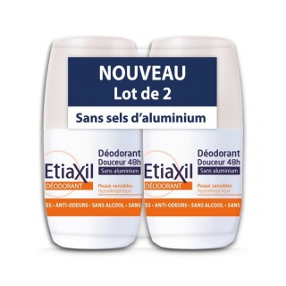 Etiaxil déodorant bille douceur peaux sensibles 2x50ml