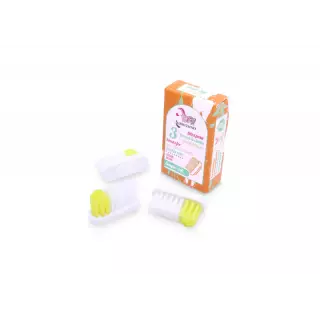 Lamazuna Recharge 3 têtes de brosse à dents souple