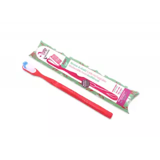 Lamazuna Brosse à dents rechargeable souple rouge framboise
