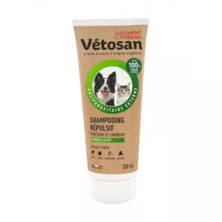 Vetosan Shampooing répulsif pour chien et chat - 200ml
