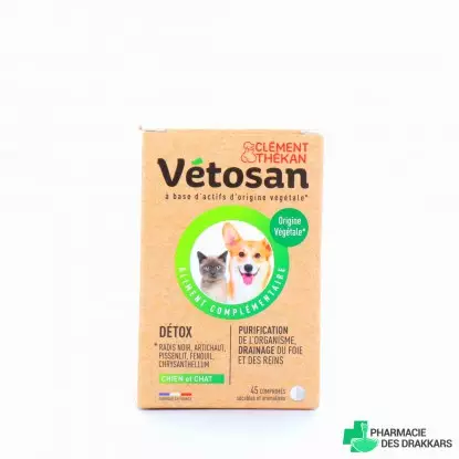 Vetosan Détox chien et chat - 45 comprimés
