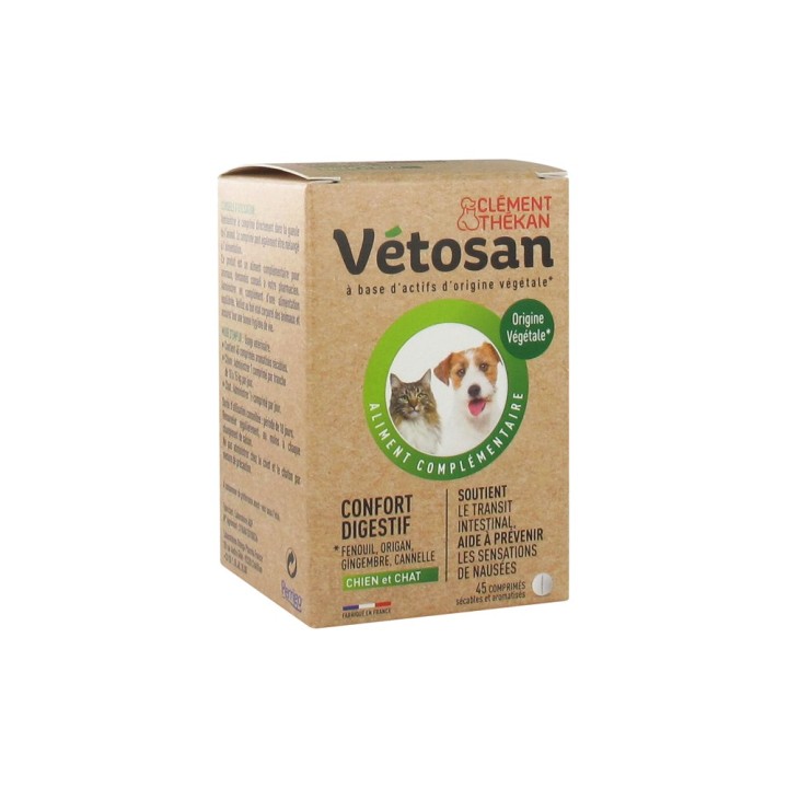 Vetosan Confort digestif chien et chat - 45 comprimés