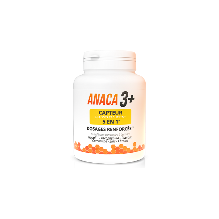Anaca3+ Capteur 5 en 1 graisses et sucres - 120 gélules