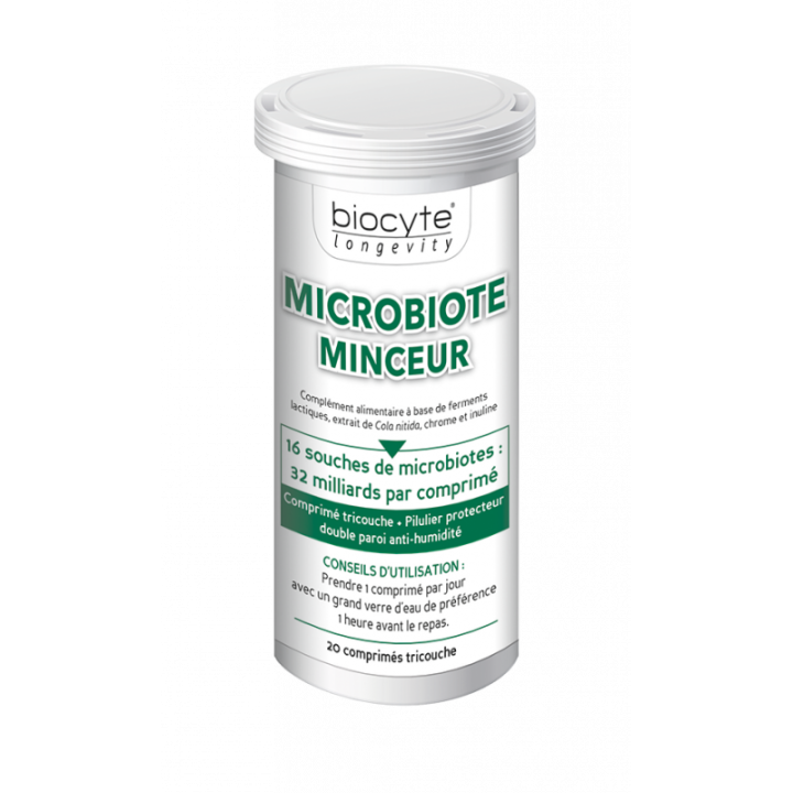 Biocyte Longevity Microbiote minceur - 20 comprimés
