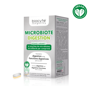 Biocyte Longevity Microbiote digestion - 20 comprimés