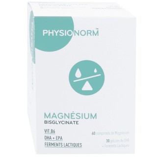 Immubio Physionorm magnésium bisglycinate - 60 comprimés + 30 gélules