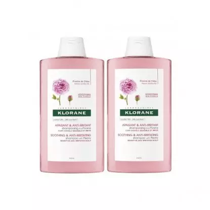 Klorane shampooing à la pivoine lot de 2 x 400 ml