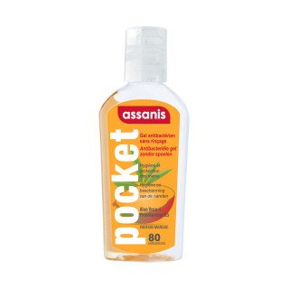 Assanis gel antibactérien sans rinçage - mangue 80ml