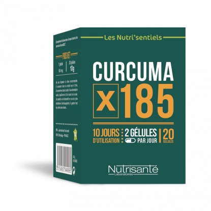 Nutrisanté Les Nutri'Sentiels Curcuma x185 - 20 gélules
