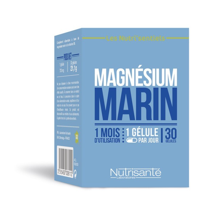 Nutrisanté Les Nutri'Sentiels Magnésium marin - 30 gélules