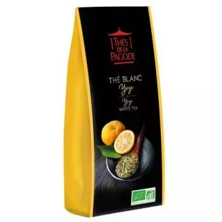 Thés de la pagode Thé Blanc Yuzu Bio - 100g