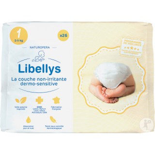 Libellys couche non-irritante taille 1 -  26 couches