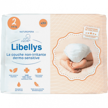 Libellys couche non-irritante taille 2 - 30 couches