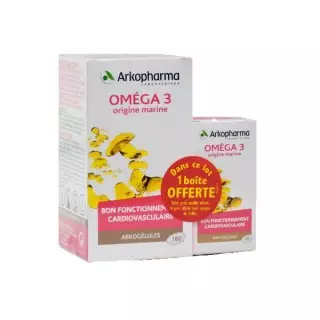 Arkopharma oméga 3 - 180 + 60 gélules offertes