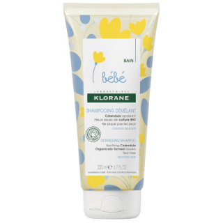 Klorane bébé shampooing démêlant 200ml
