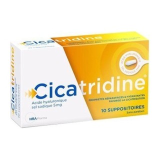 Cicatridine Acide Hyaluronique 10 Suppositoires