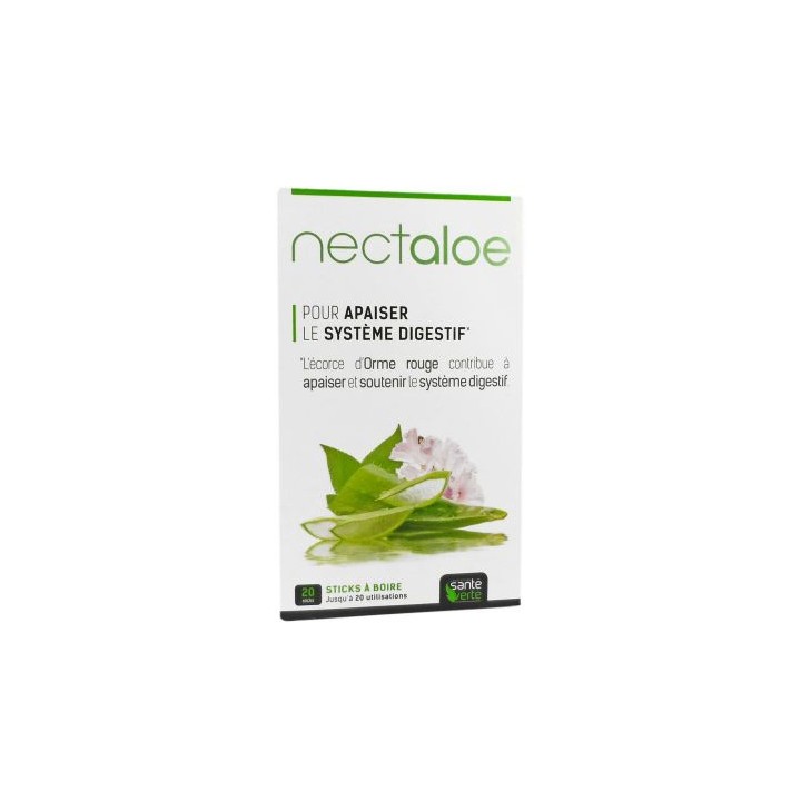 Nectaloe 20 stick à boire Santé verte