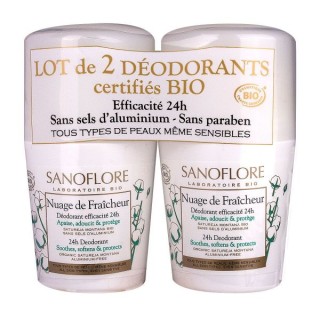 Sanoflore Déodorants roll-on lot de 2 - 50 ml 