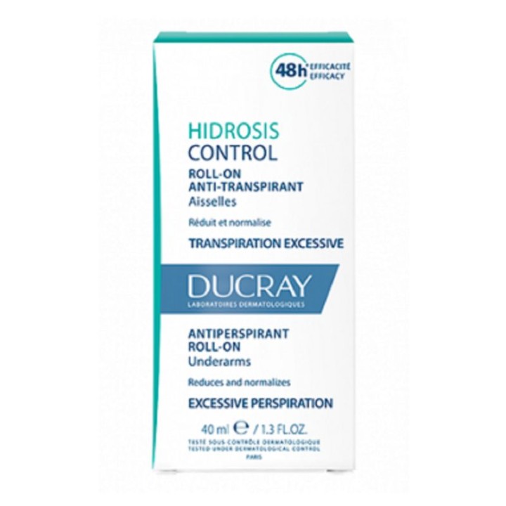 Ducray Hidrosis Control Roll-on anti-transpirant aisselles - 40ml