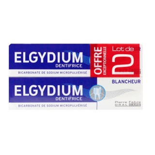 Elgydium Dentifrice Blancheur Lot de 2