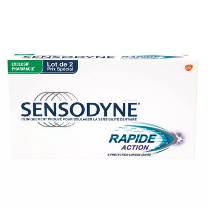 Dentifrice Sensodyne Rapide Lot de 2