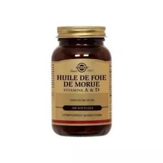 Solgar Huile de foie Morue 100 Softgels 