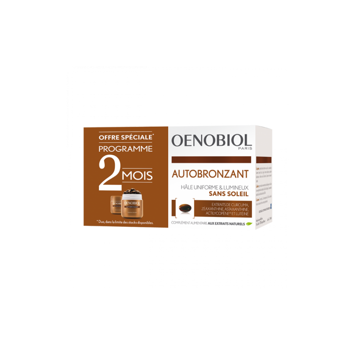 Oenobiol Autobronzant - Lot de 2 x 30 capsules